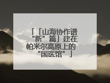 「山海协作谱“新”篇」建在帕米尔高原上的“国医馆”